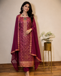 Banarasi Silk Suit with Georgette Dupatta & Silk Bottom