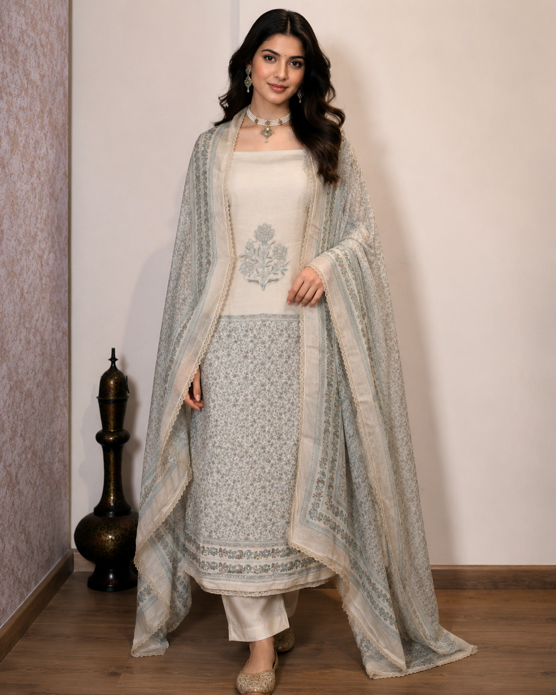 Bangalori Silk Suit