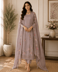 Muslin All Over Embroidery Suit