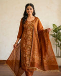 Crepe Suit With emb