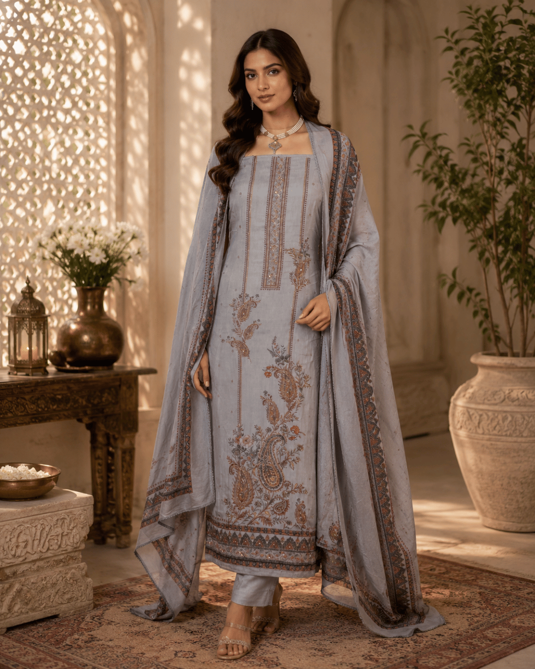 Muslin Designer Embrodiery