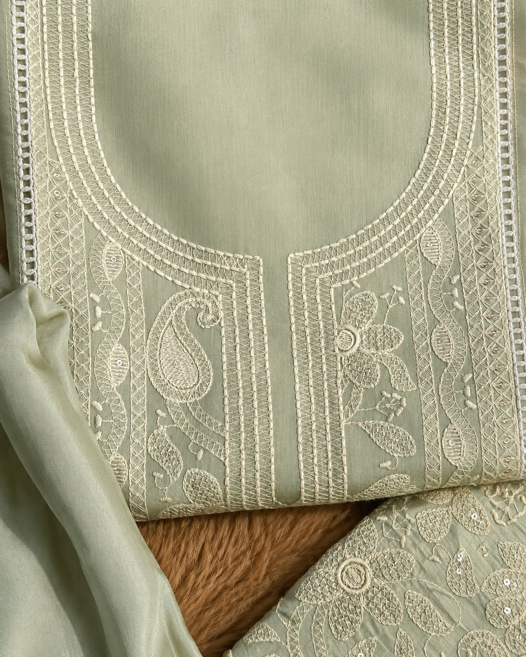Chikankari Mul Cotton Suit Set