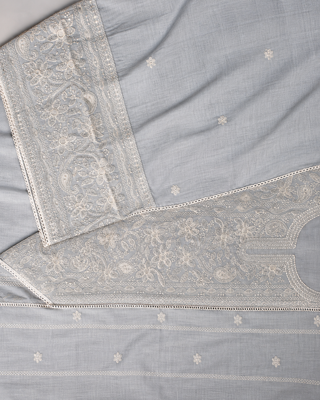 Chikankari Mul Cotton Suit Set