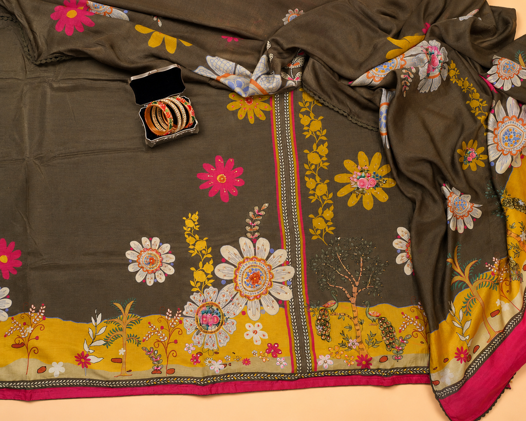 Muslin All over Printed Suit