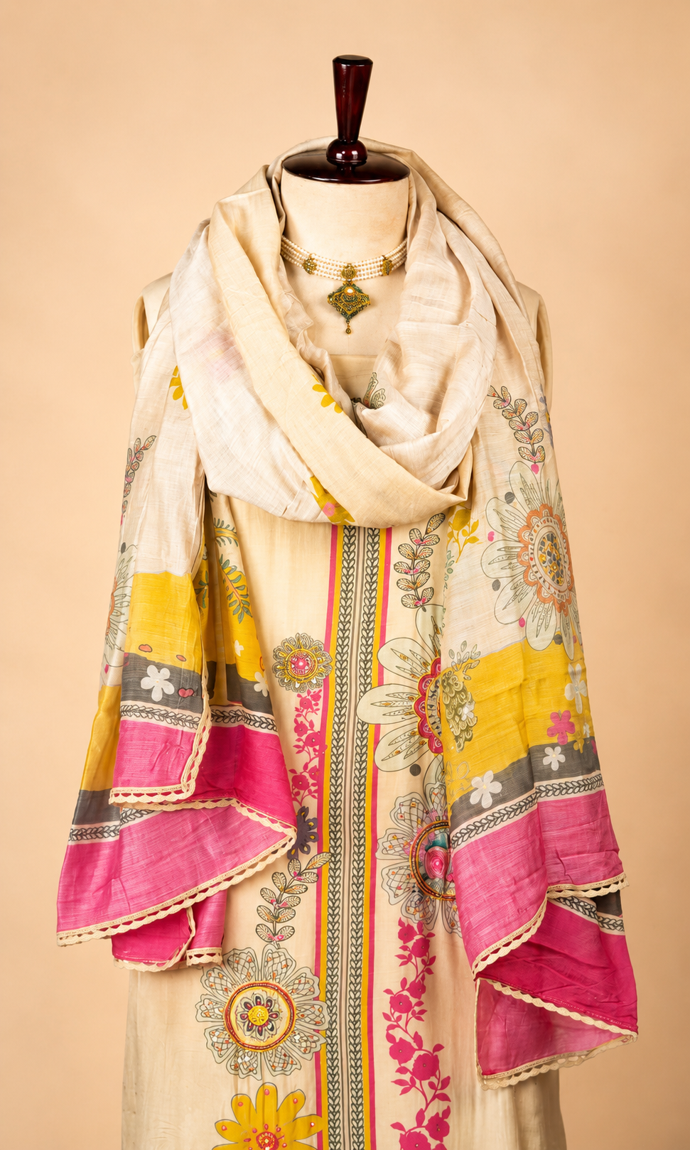 Muslin All over Printed Suit