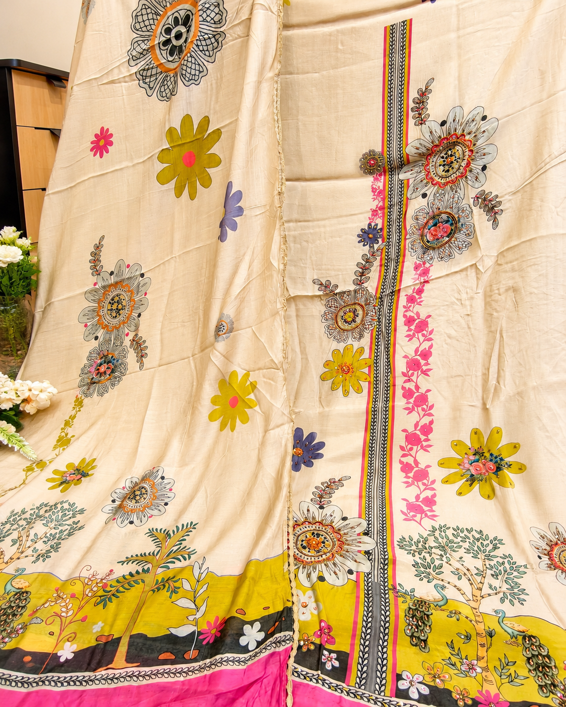 Muslin All over Printed Suit