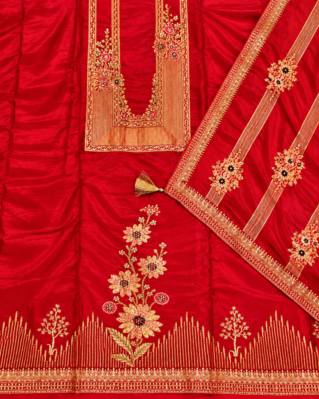 Red Karva Chauth Special Suit