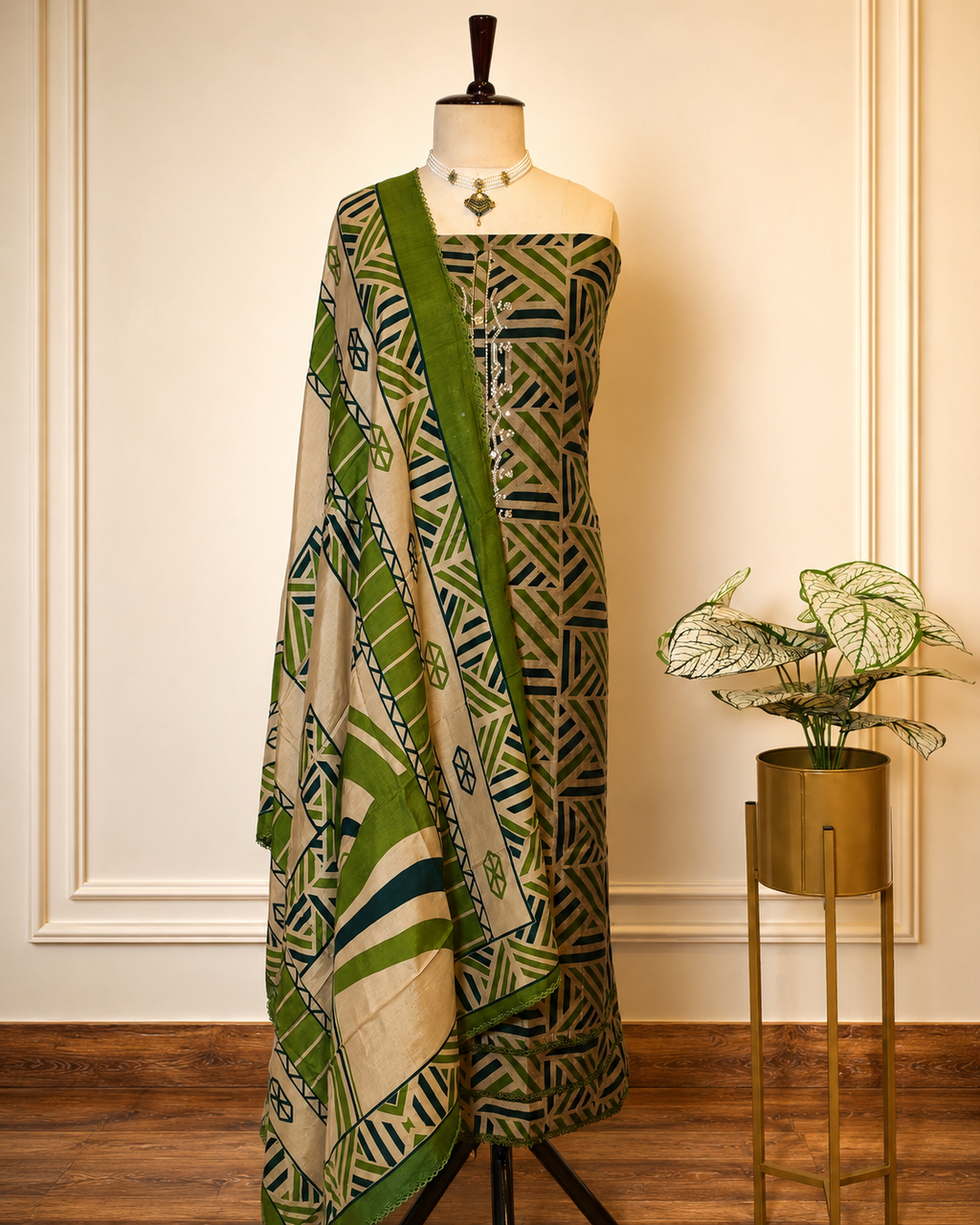 Muslin Stone work suit