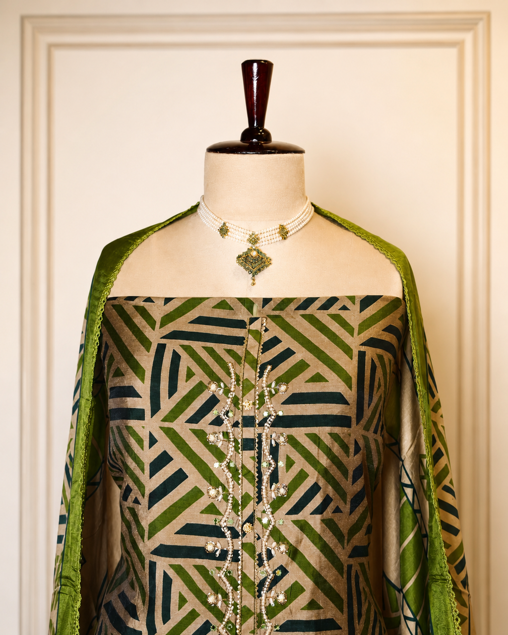 Muslin Stone work suit