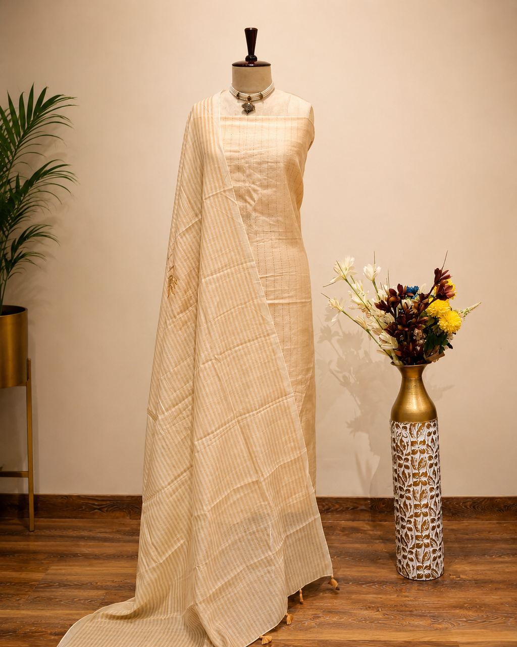 Plain Mul Cotton Designer Dupatta