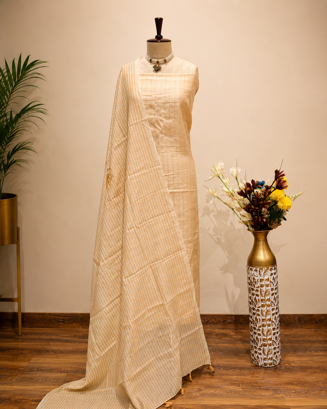 Plain Mul Cotton Designer Dupatta