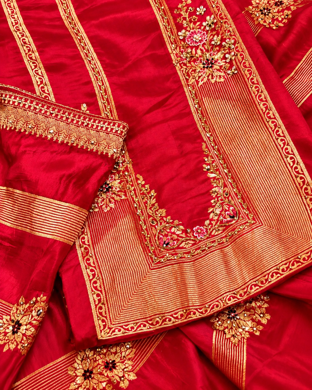 Red Karva Chauth Special Suit