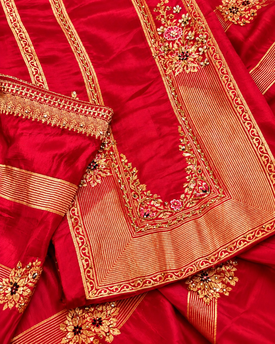 Red Karva Chauth Special Suit