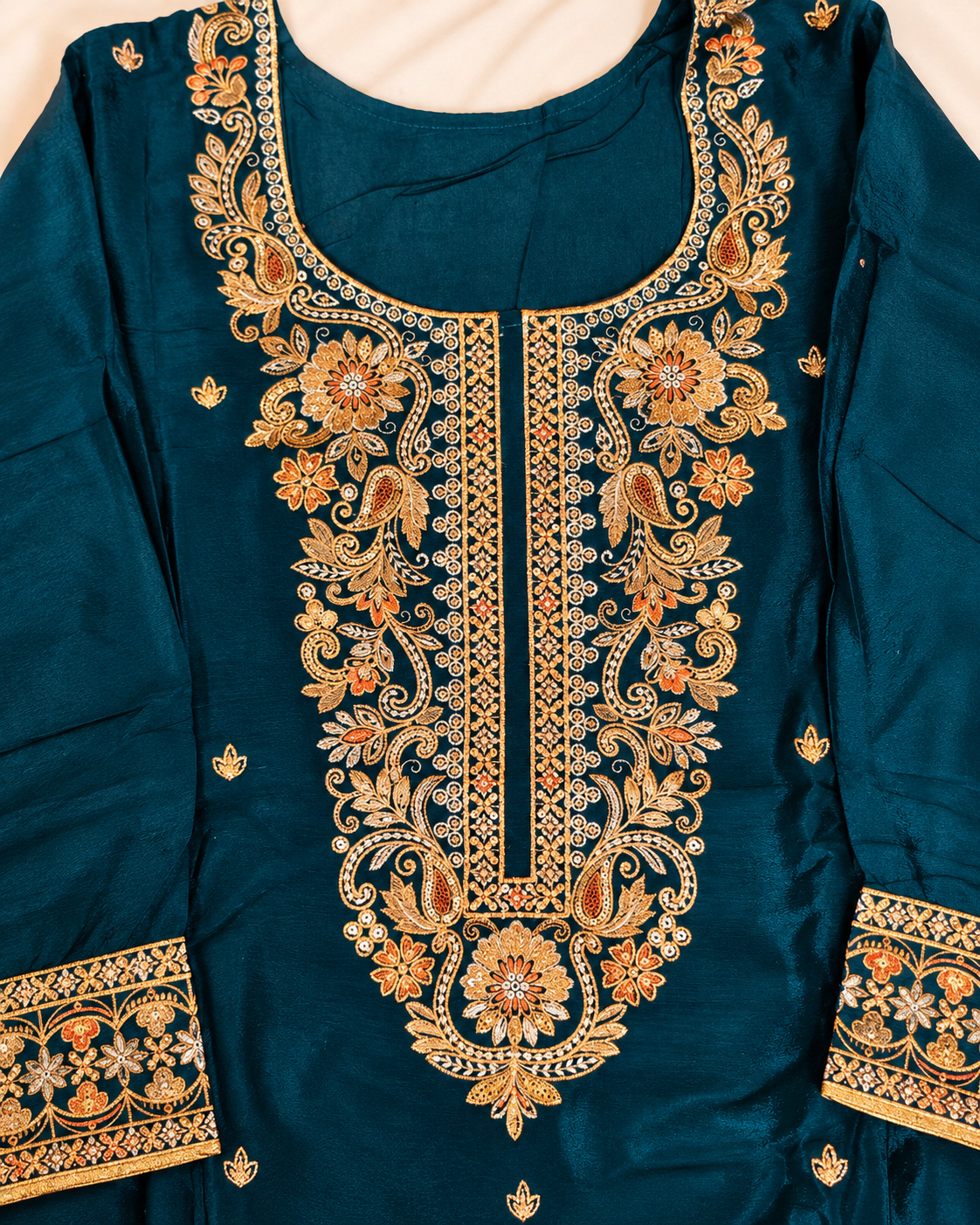 Heavy Embroidered Suit Set