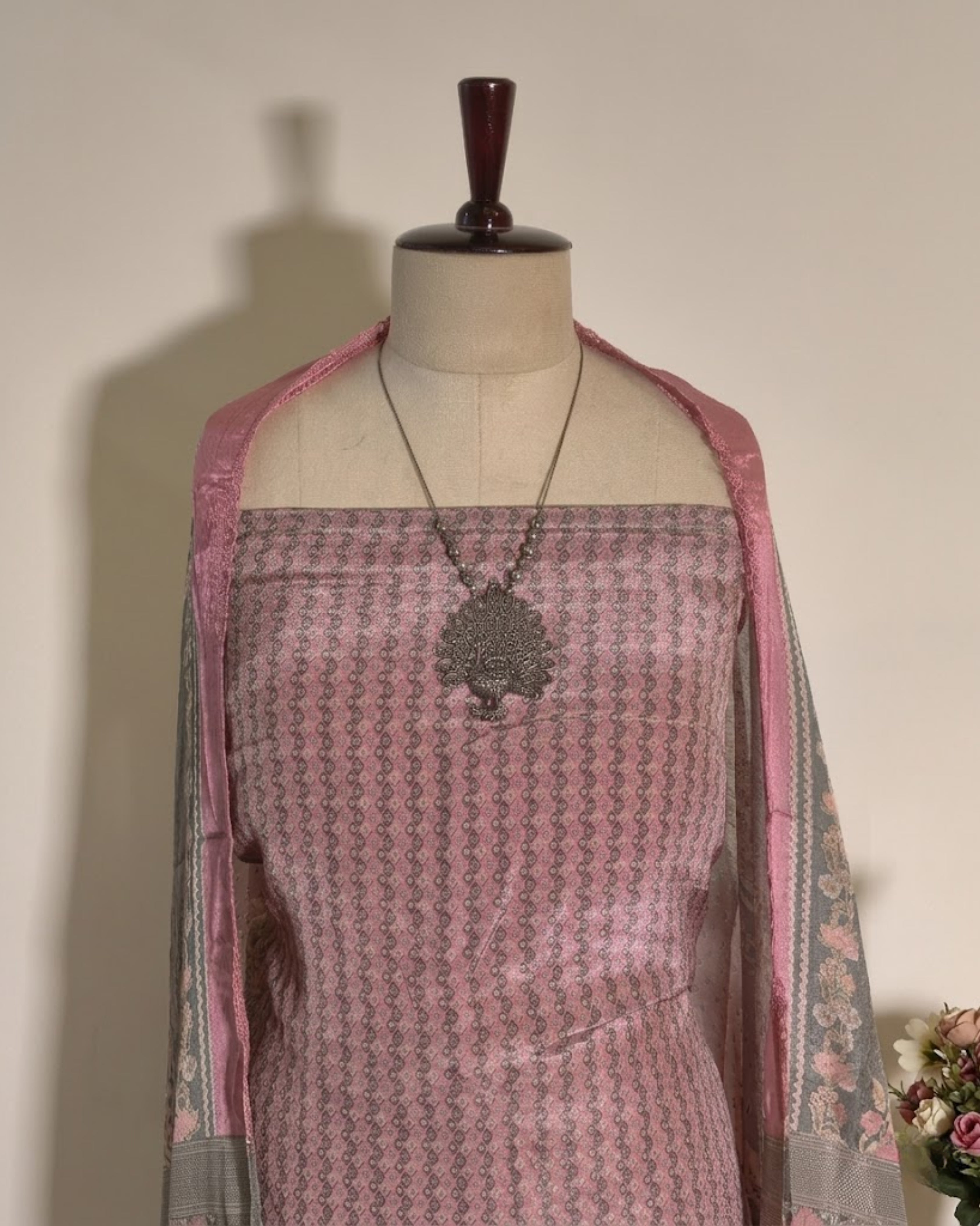 Digital  Printed Suit In Crepe