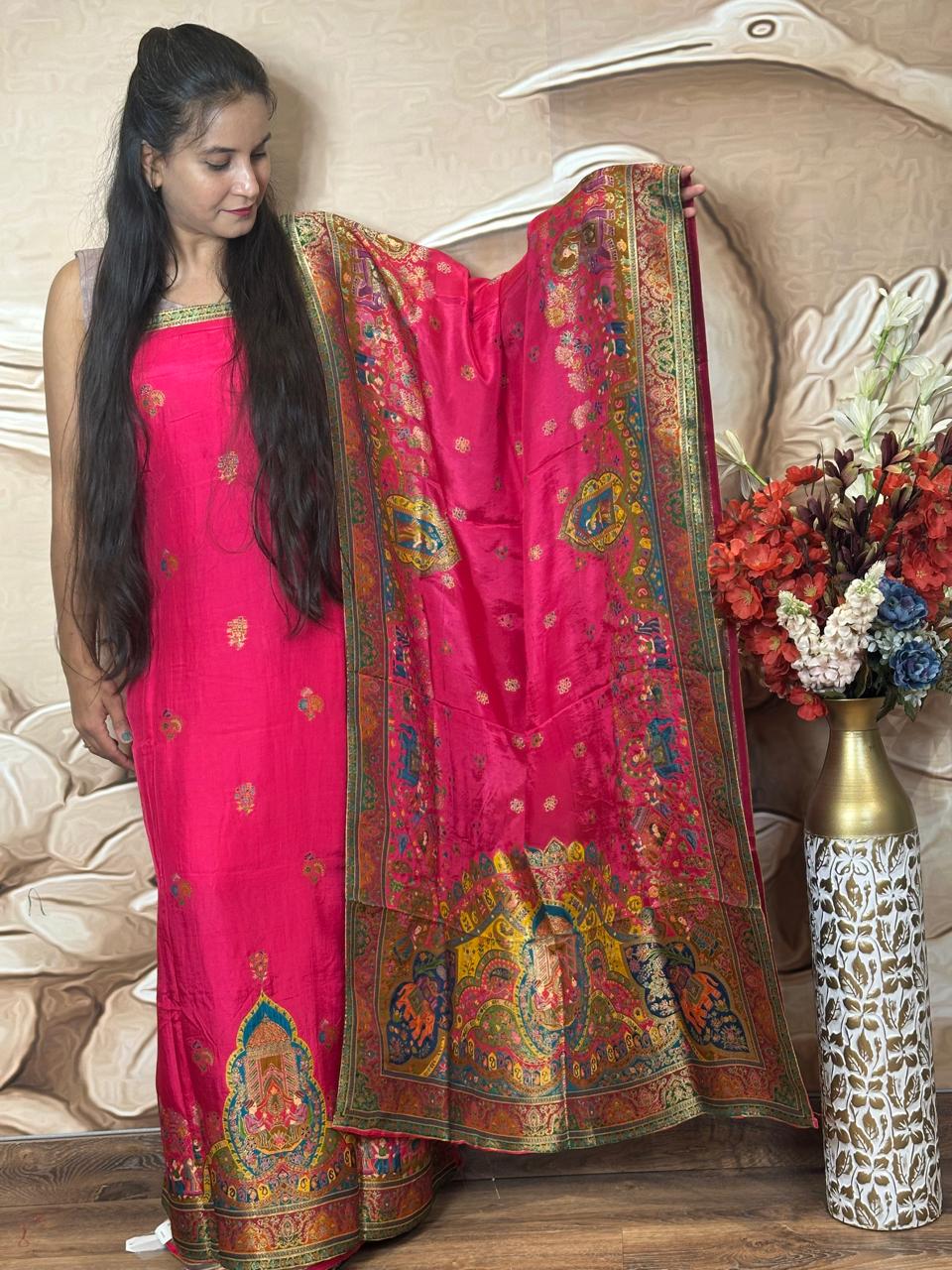 Premium Silk Jacquard Fabric