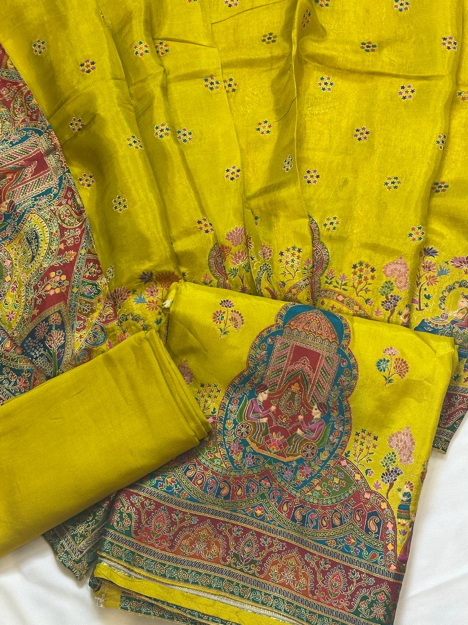 Premium Silk Jacquard Fabric