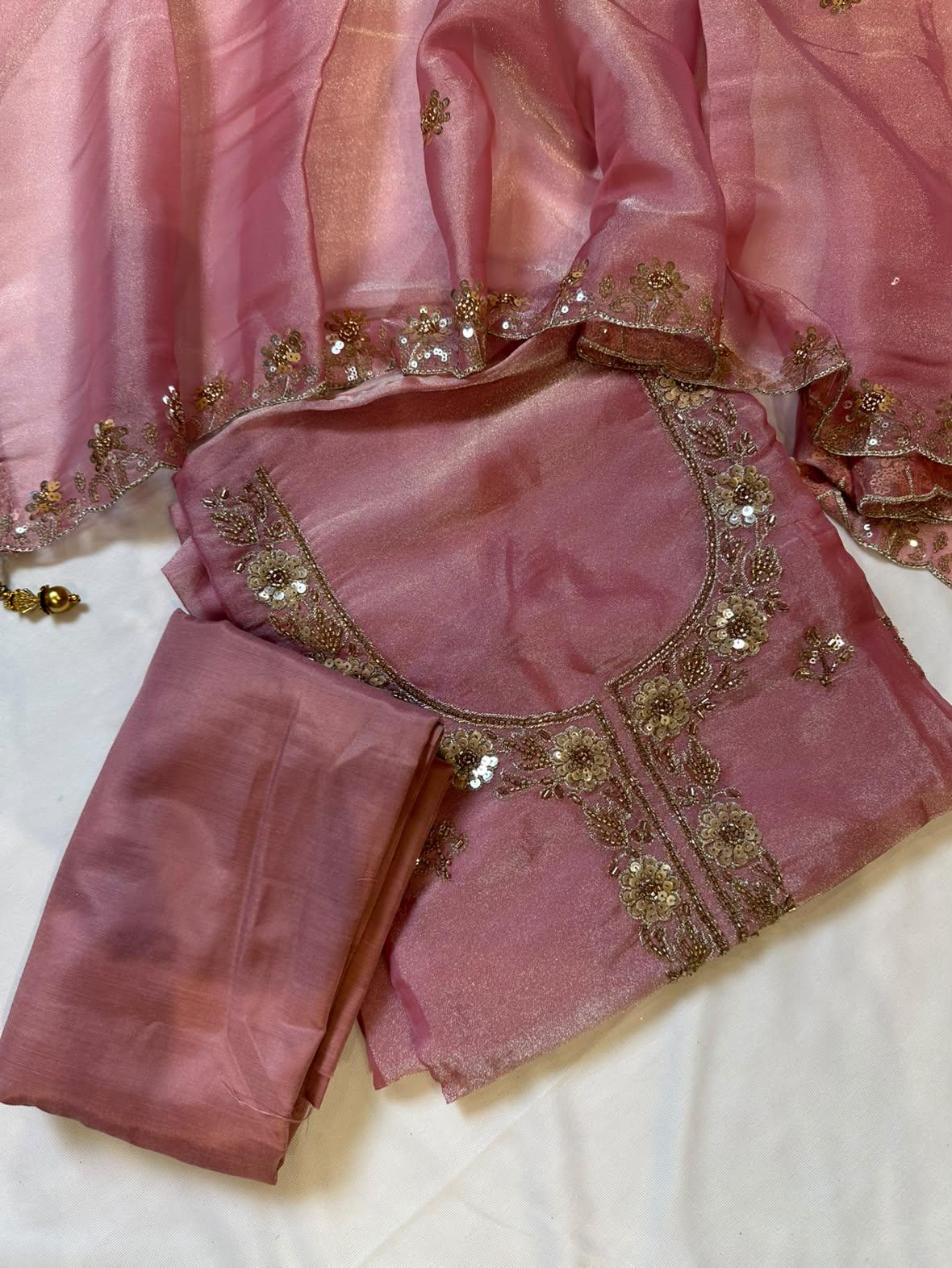 Glass Tissue Silk Suit