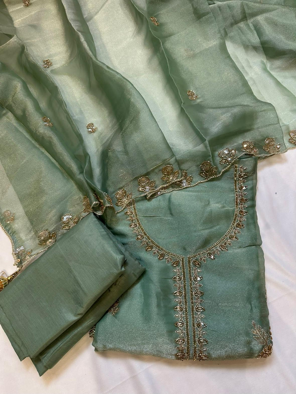 Glass Tissue Silk Suit