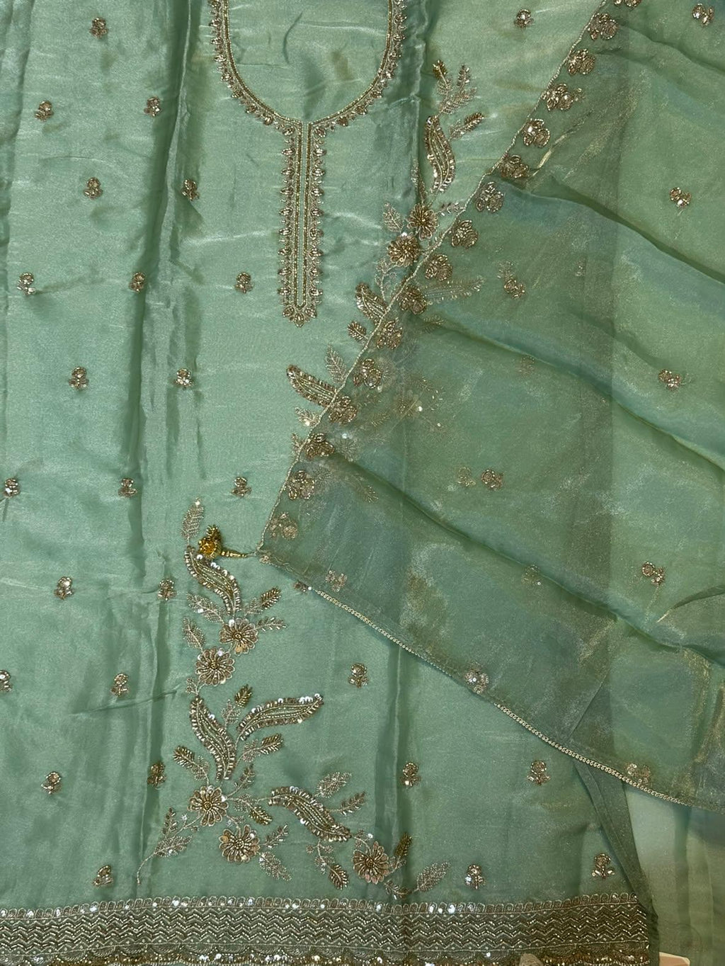 Glass Tissue Silk Suit