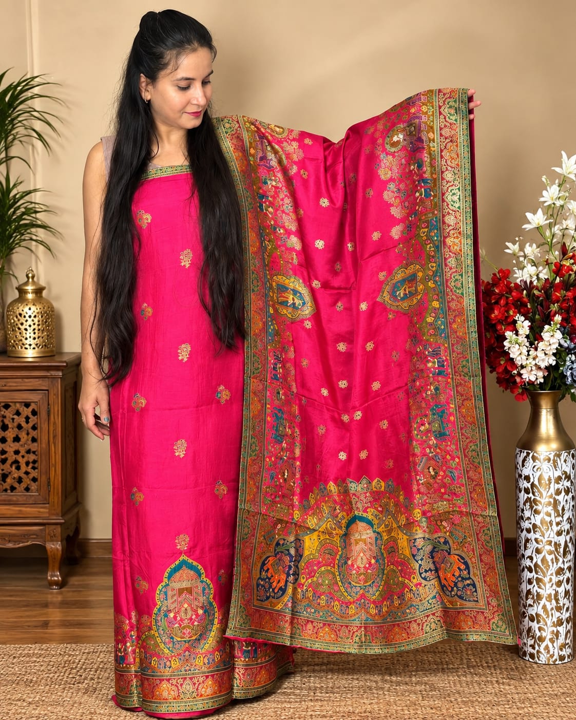 Premium Silk Jacquard Fabric