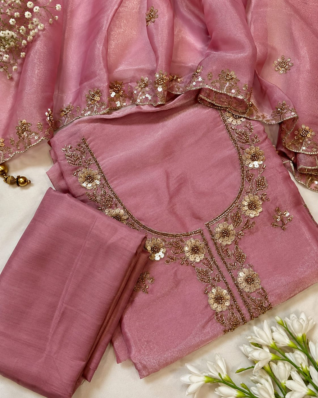 Glass Tissue Silk Suit