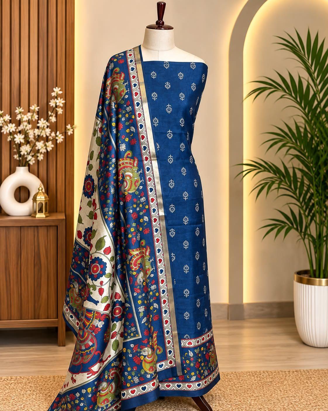 Elegant Maheshwari Silk Suit – Timeless Traditional Elegance