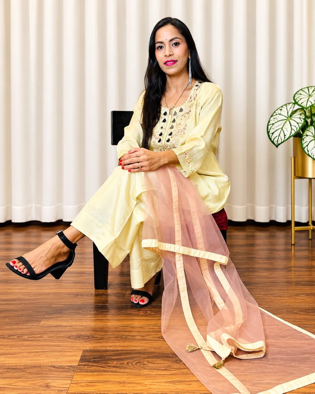 Ivory Embroidered 3-Piece Suit