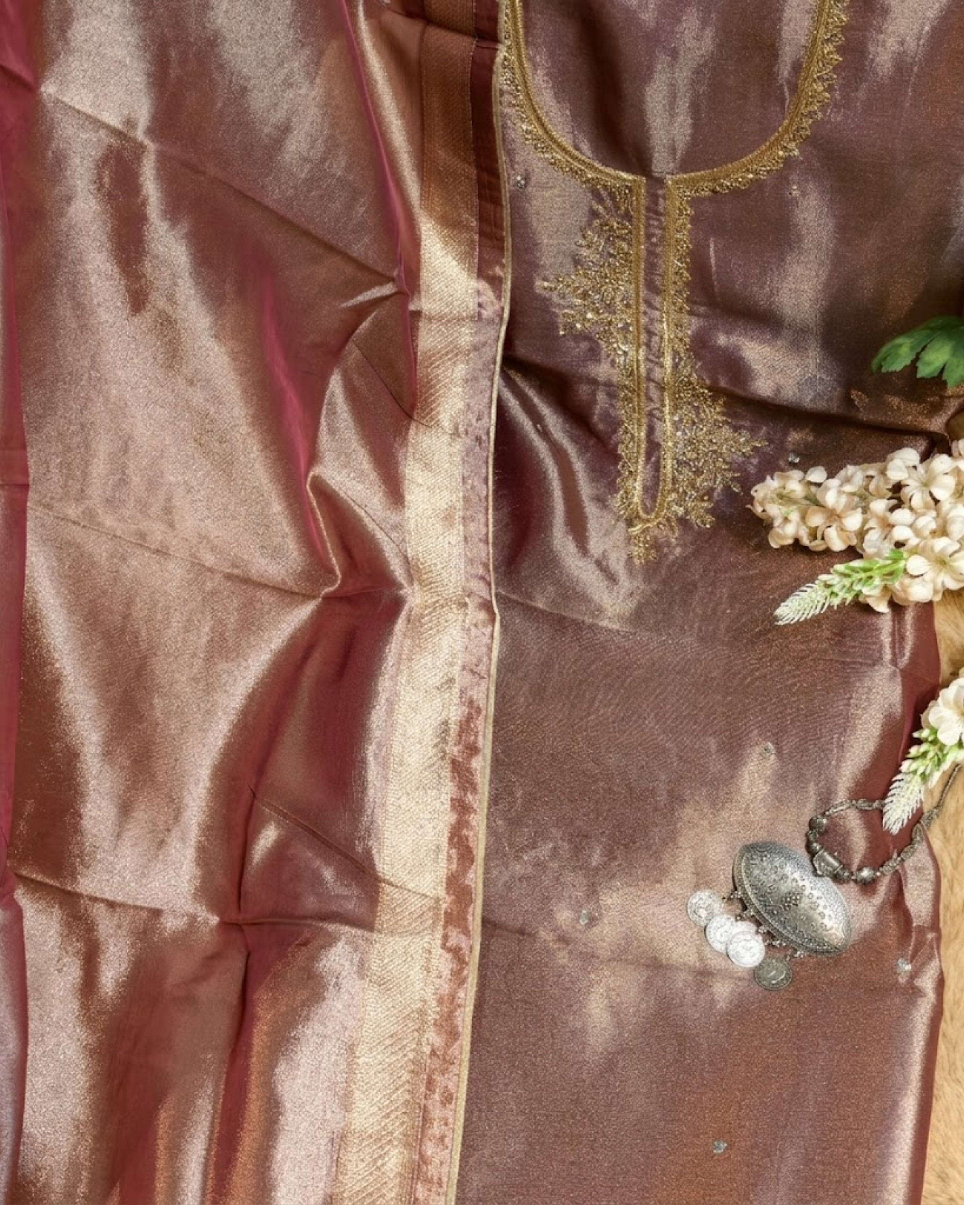 Banarasi Tissue Suit Fabric