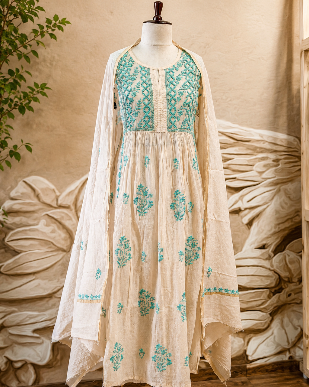 Chikankari Nayra cut