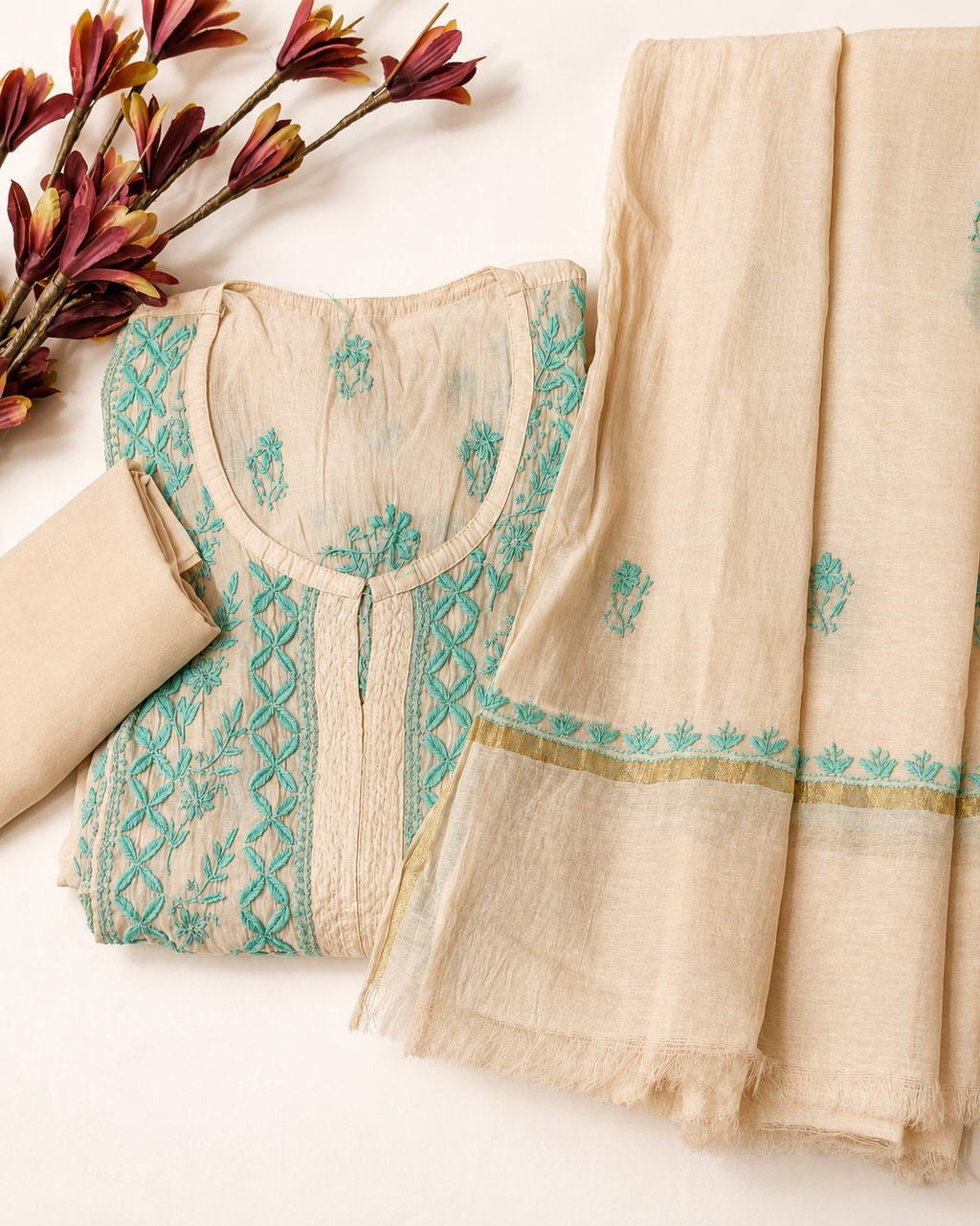 Chikankari Nayra cut