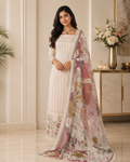 Printed Dupatta Organza Suit