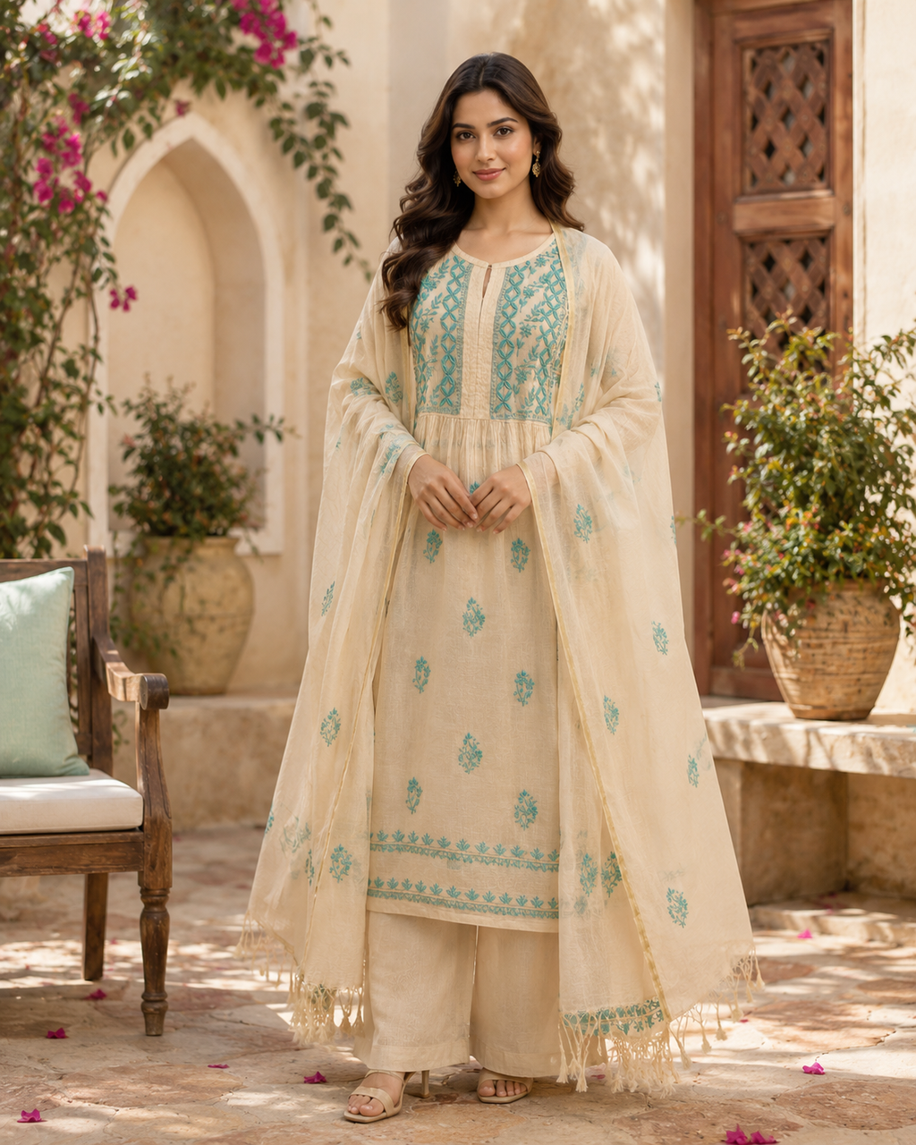 Chikankari Nayra cut